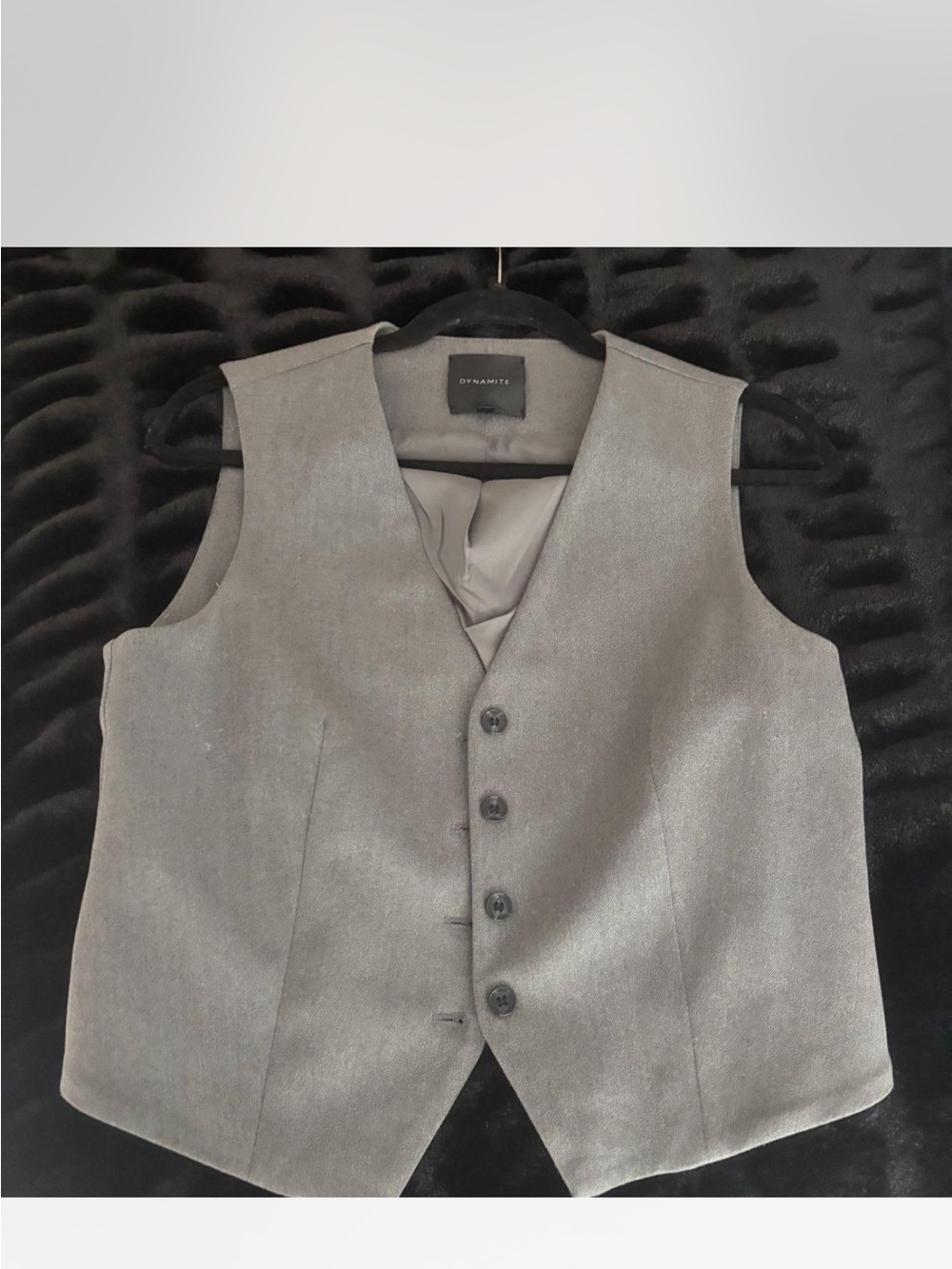 Dynamite Gray Cropped Vest
